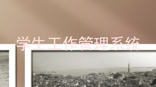 学生工作管理系统