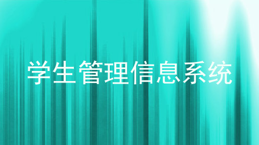 学生管理信息系统