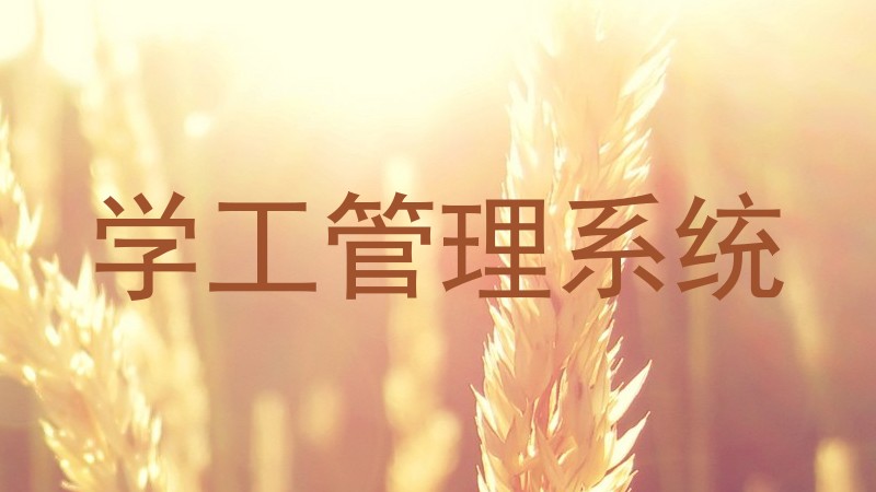 学工管理系统