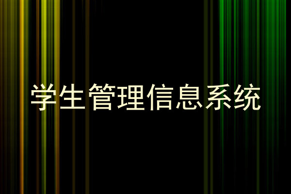 学生管理信息系统
