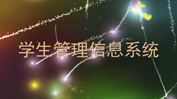 学生管理信息系统