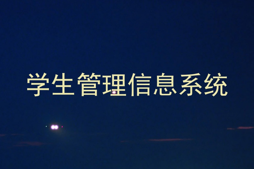 学生管理信息系统