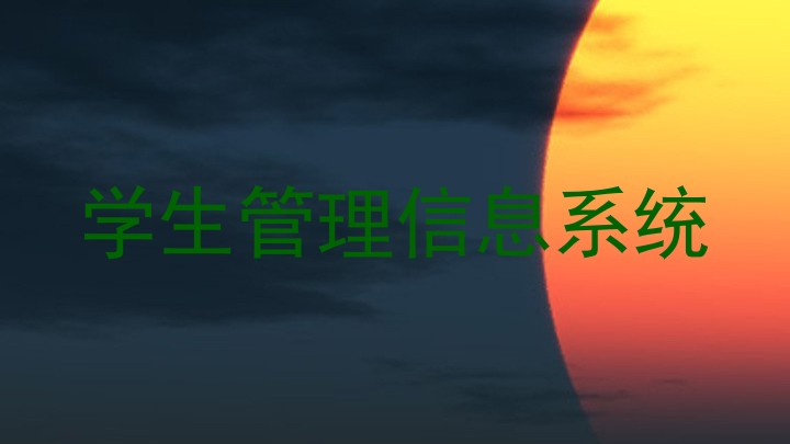学生管理信息系统