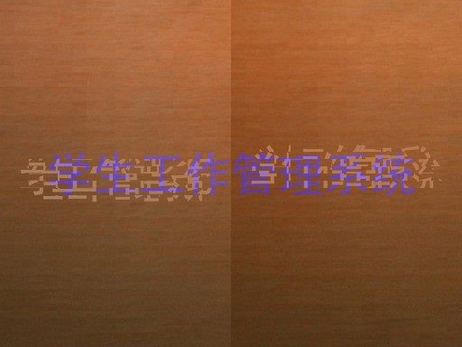 学生工作管理系统