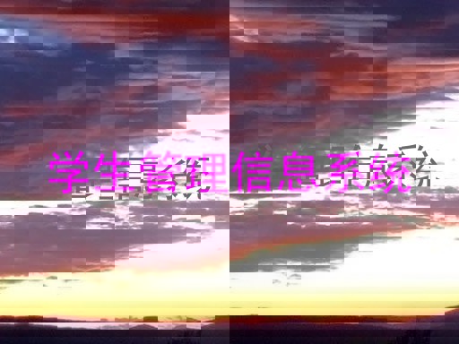 学生管理信息系统