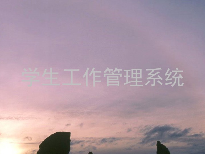 学生工作管理系统