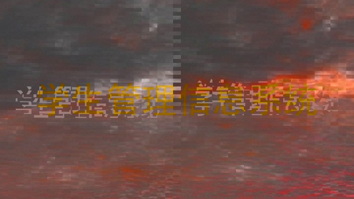 学生管理信息系统