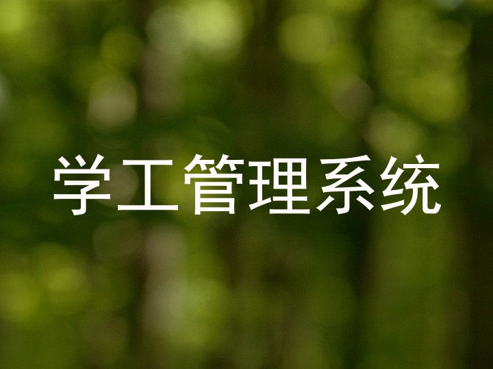 学工管理系统
