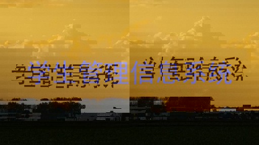 学生管理信息系统