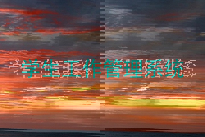 学生工作管理系统
