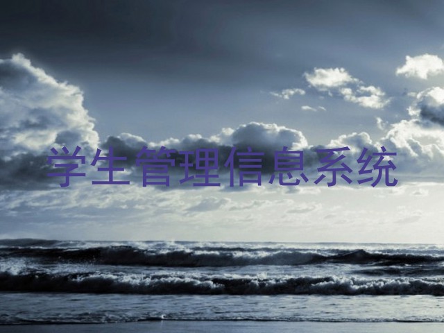 学生管理信息系统