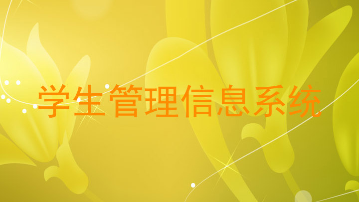 学生管理信息系统