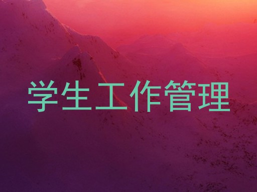 学生工作管理