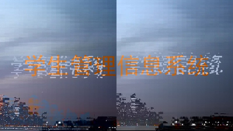 学生管理信息系统