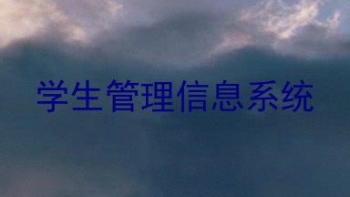 学生管理信息系统