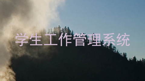 学生工作管理系统