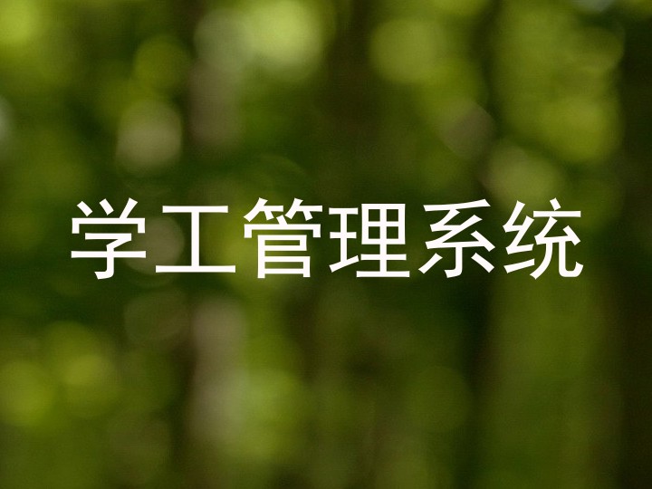 学工管理系统
