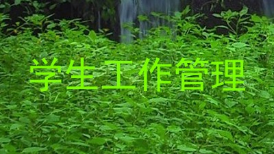 学生工作管理