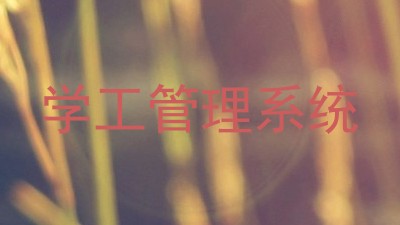 学工管理系统
