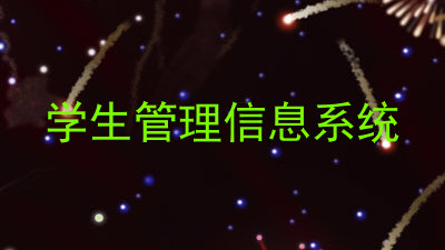 学生管理信息系统