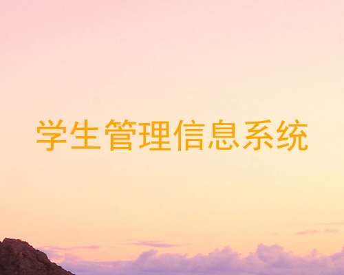 学生管理信息系统