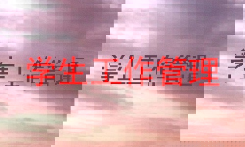 学生工作管理
