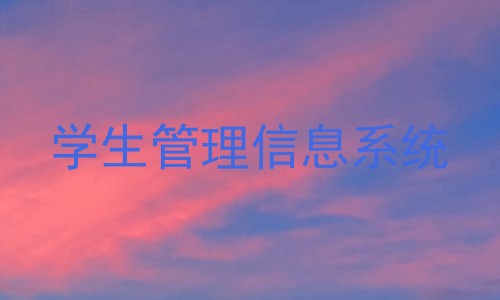 学生管理信息系统