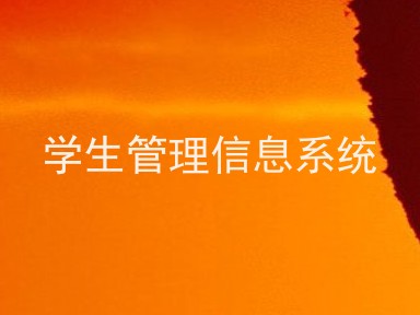 学生管理信息系统