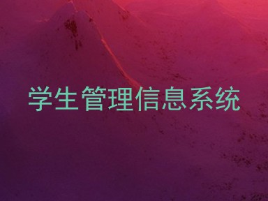 学生管理信息系统