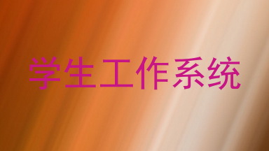 学生工作系统