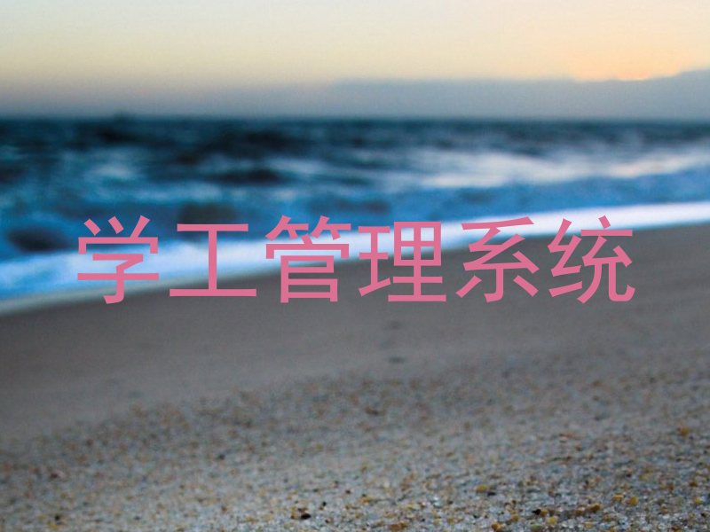 学工管理系统