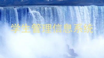 学生管理信息系统