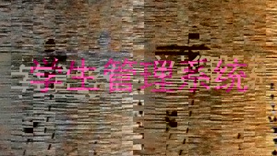 学生管理系统