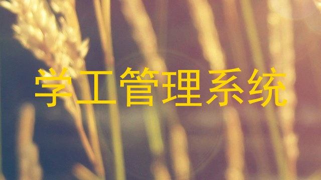 学工管理系统