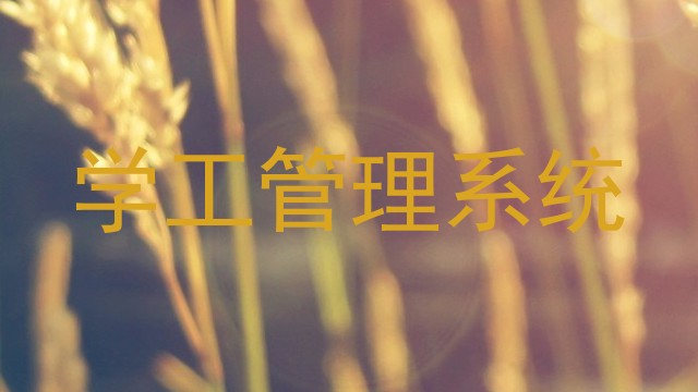 学工管理系统