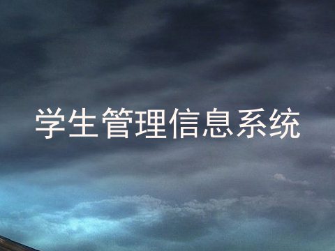 学生管理信息系统