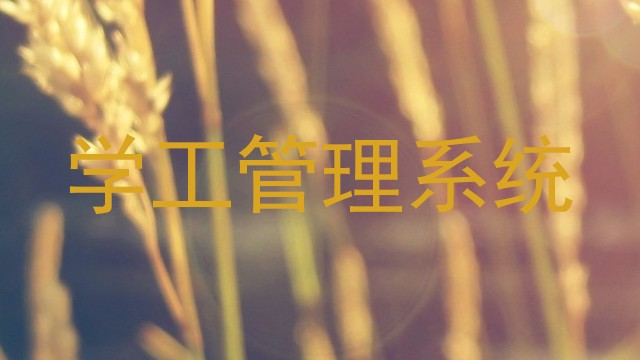 学工管理系统
