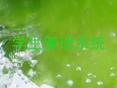 学生管理系统