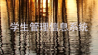 学生管理信息系统