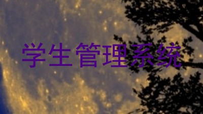 学生管理系统