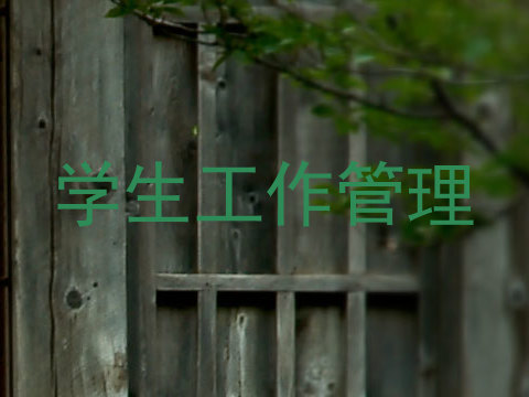 学生工作管理