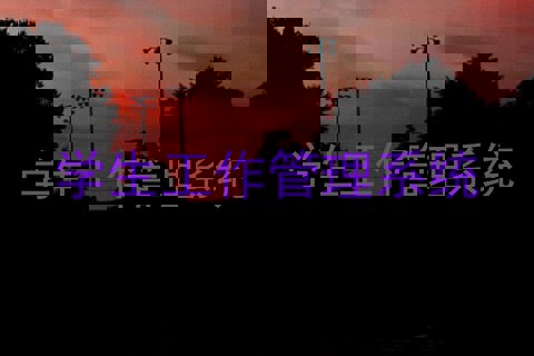 学生工作管理系统