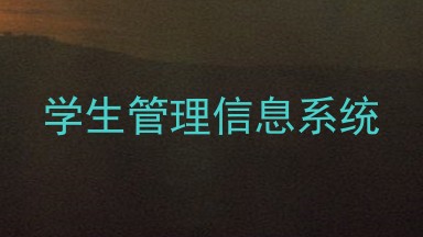 学生管理信息系统