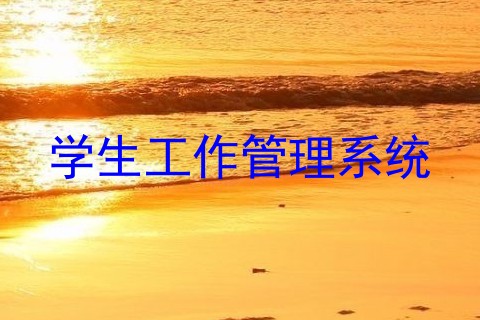 学生工作管理系统