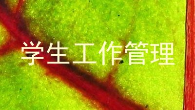 学生工作管理