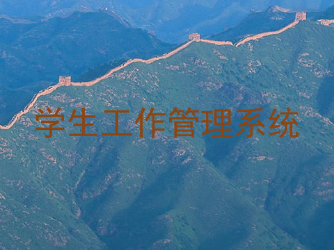 学生工作管理系统