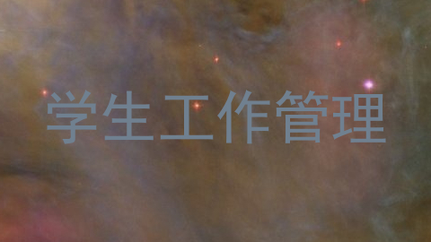 学生工作管理