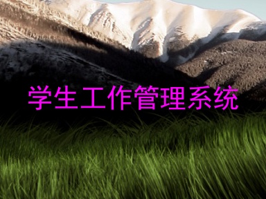 学生工作管理系统