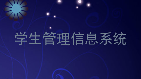 学生管理信息系统