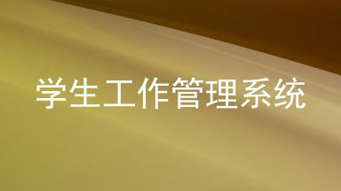 学生工作管理系统